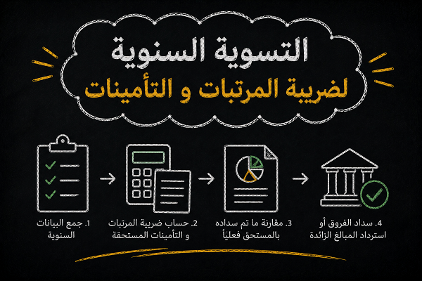 التسوية السنوية لضريبة المرتبات و التأمينات