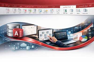 انشاء شريط ريبون بصور احترافيه في الاكسيس